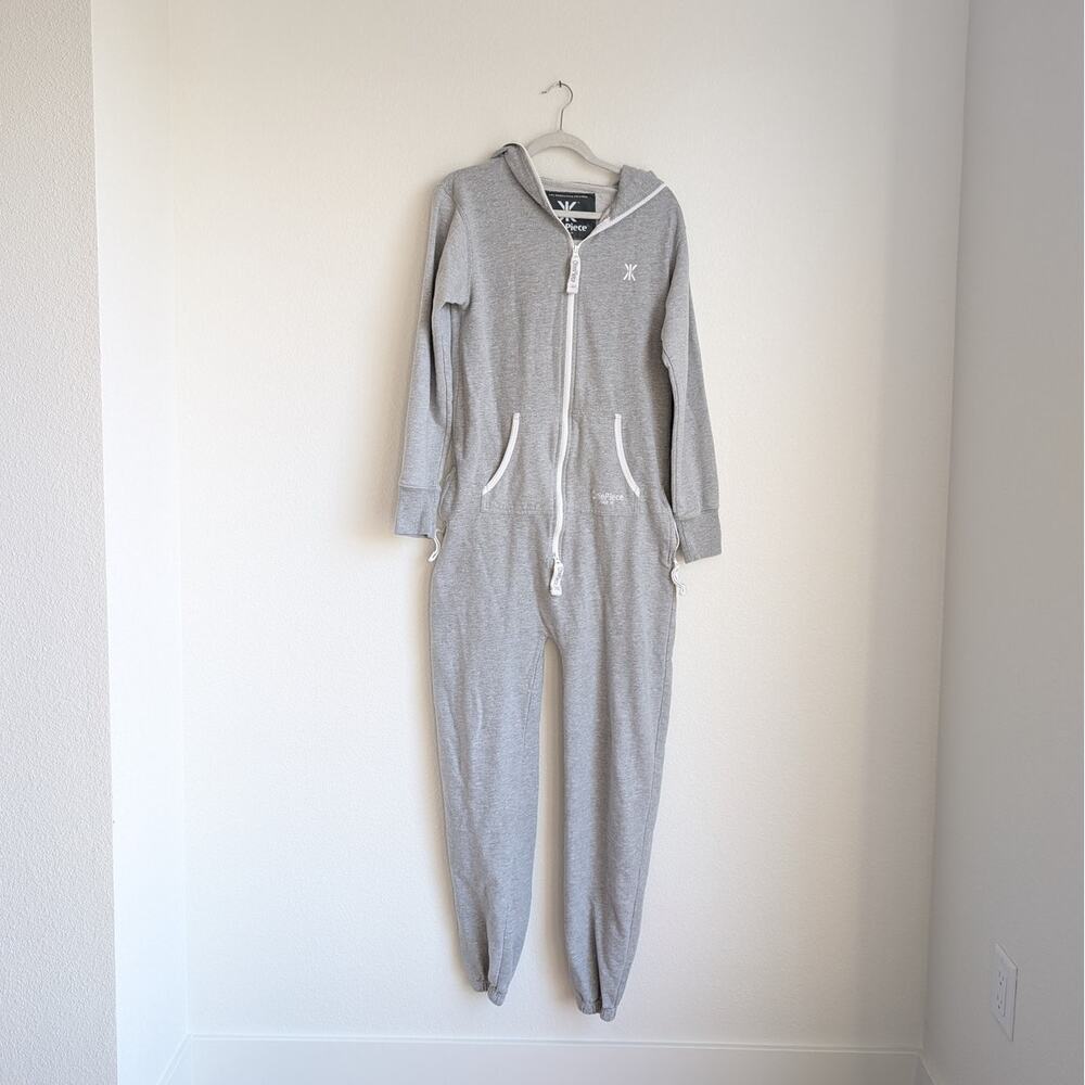 The Norwegian Original Gray Onepiece Overalls Unisex Hooded Jumpsuit, size S